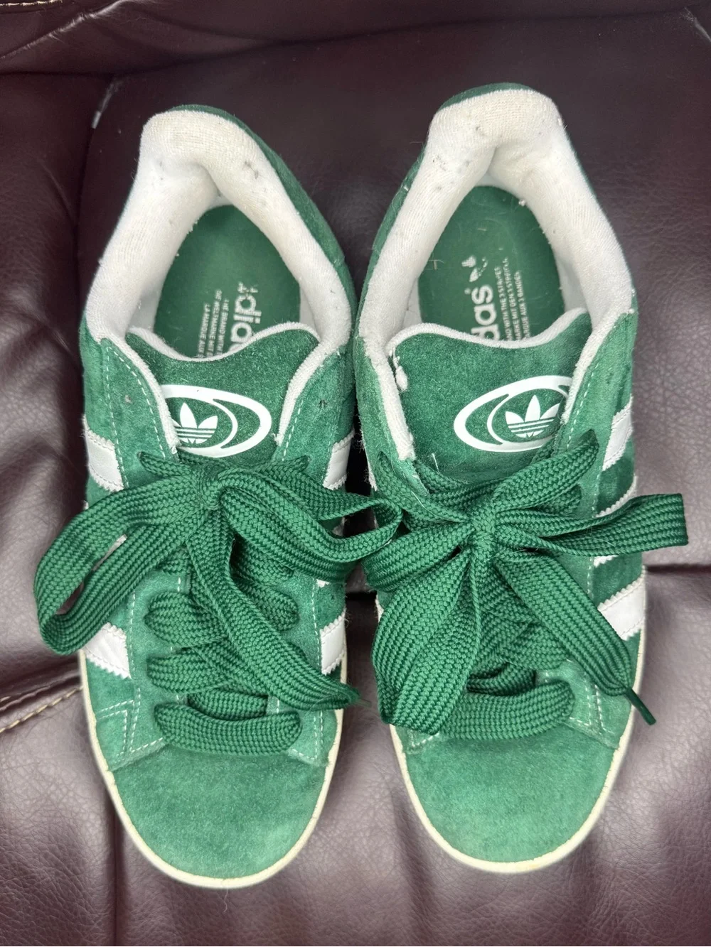 Adidas Men’s Campus 00s Originals Size 7.5 Dark Green/Cloud White |H03472|